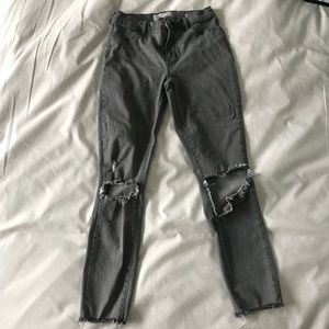 Pacsun gray distressed skinny jeggings